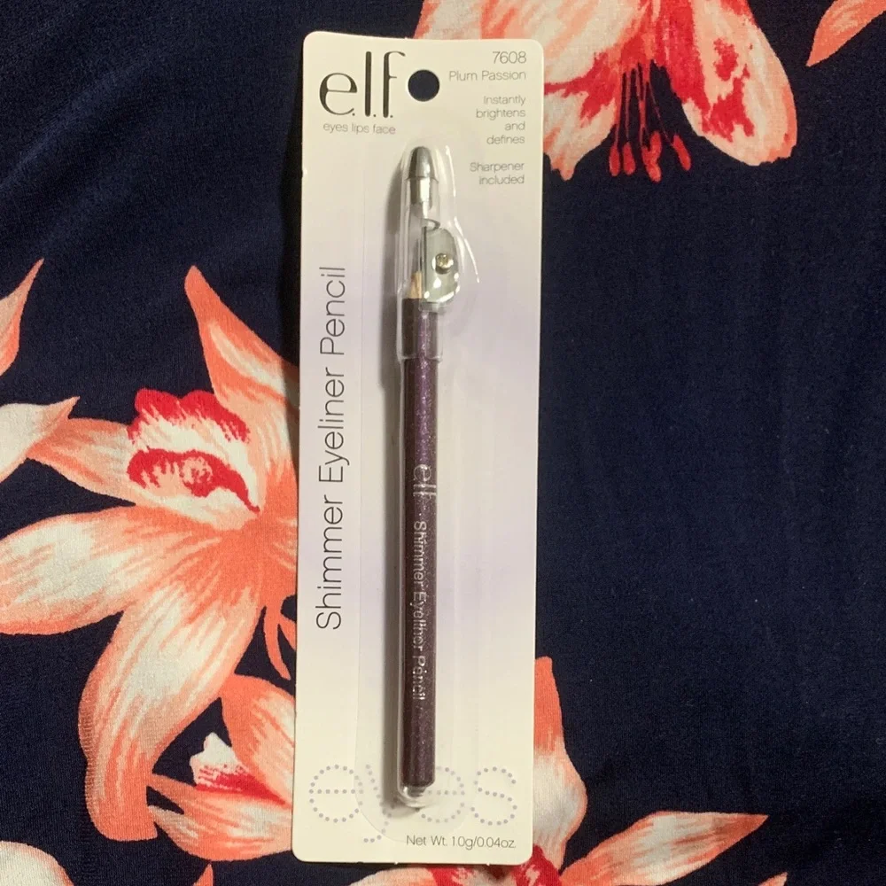 Elf Shimmer Eyeliner Pencil Plum Passion 7608 1g New
